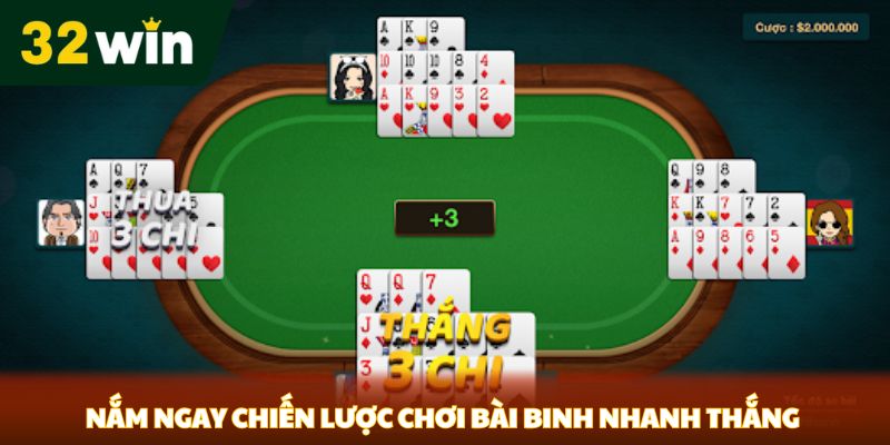 Nắm ngay chiến lược chơi bài binh nhanh thắng